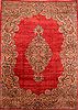 Kerman Red Hand Knotted 1110 X 169  Area Rug 100-25675 Thumb 0