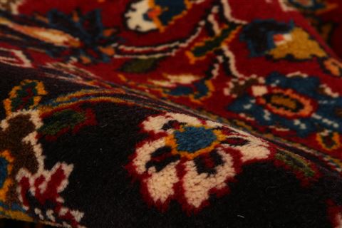 Persian Kashan Red Rectangle 12x18 ft Wool Carpet 25677 | SKU 25677