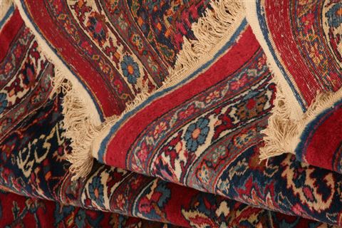 Mashad Red Hand Knotted 107 X 1411 Area Rug 100-25681 Image 4