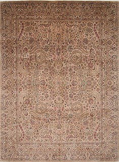 Pakistani Tabriz Purple Rectangle 9x12 ft Wool Carpet 25682