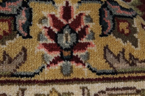 Kashan Beige Hand Knotted 89 X 1110  Area Rug 250-25686 Image 11