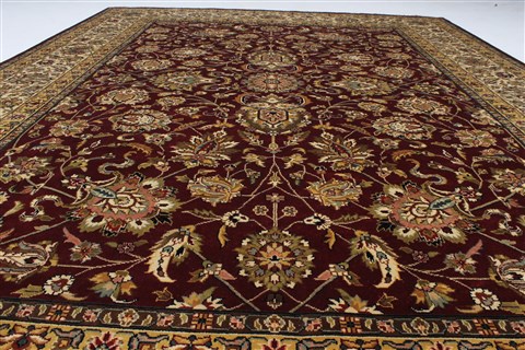 Kashan Beige Hand Knotted 89 X 1110  Area Rug 250-25686 Image 3