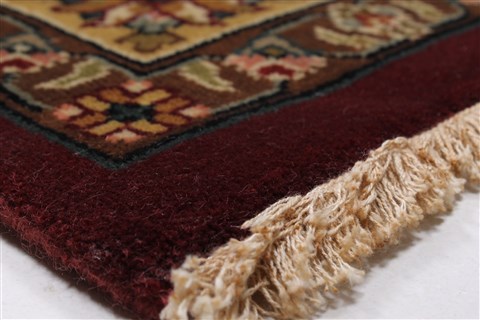 Kashan Beige Hand Knotted 89 X 1110  Area Rug 250-25686 Image 7