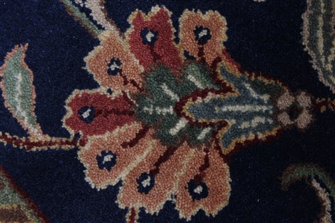 Sarouk Blue Hand Knotted 811 X 1111 Area Rug 250-25690 Image 10