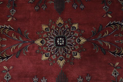 Sarouk Blue Hand Knotted 811 X 1111 Area Rug 250-25690 Image 4