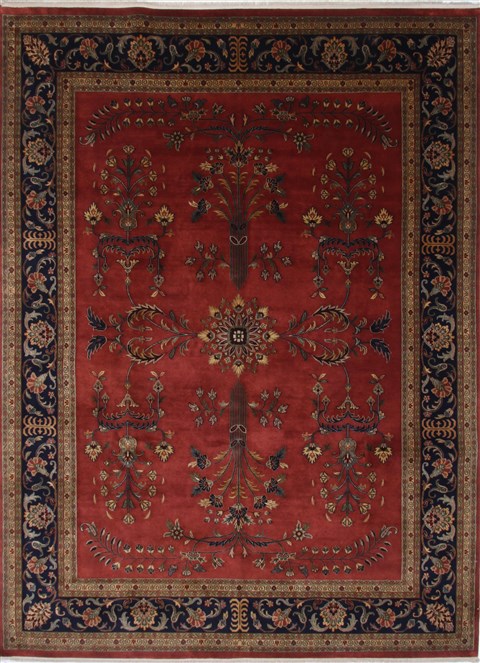 Sarouk Blue Hand Knotted 811 X 1111 Area Rug 250-25690 Image 0