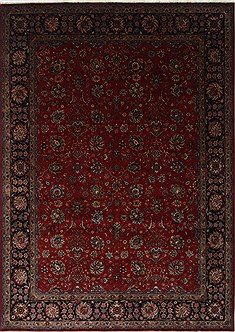Indian Kashmar Beige Rectangle 9x12 ft Wool Carpet 25694