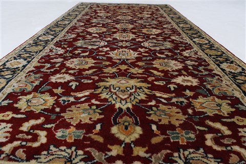 Kashan Beige Runner Hand Knotted 27 X 510 Area Rug 250-25704 Image 8