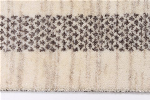 Modern Beige Runner Hand Knotted 27 X 61 Area Rug 250-25719 Image 2