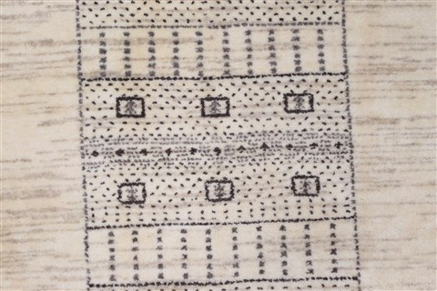 Modern Beige Runner Hand Knotted 27 X 61 Area Rug 250-25719 Image 3