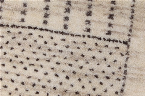 Modern Beige Runner Hand Knotted 27 X 61 Area Rug 250-25719 Image 7