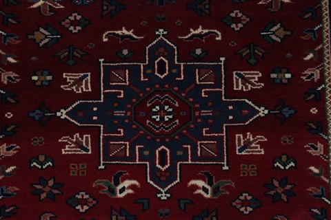 Karajeh Blue Runner Hand Knotted 26 X 511 Area Rug 250-25723 Image 3