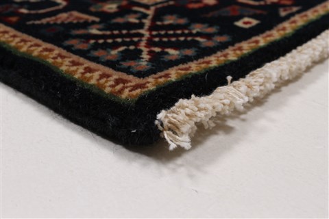 Karajeh Blue Runner Hand Knotted 26 X 511 Area Rug 250-25723 Image 5