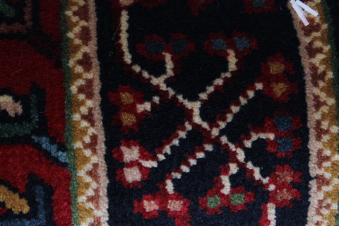 Karajeh Blue Runner Hand Knotted 26 X 511 Area Rug 250-25723 Image 6