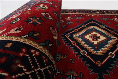 Karajeh Blue Runner Hand Knotted 26 X 511 Area Rug 250-25723 Image 7