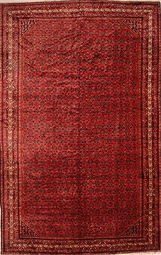 Enjilas Red Hand Knotted 10'5" X 16'9"  Area Rug 100-25734