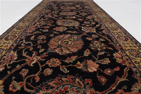 Tabriz Beige Runner Hand Knotted 26 X 61 Area Rug 250-25737 Image 11