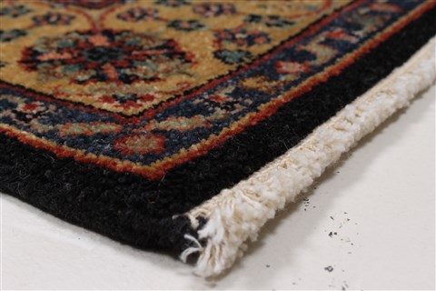 Tabriz Beige Runner Hand Knotted 26 X 61 Area Rug 250-25737 Image 4