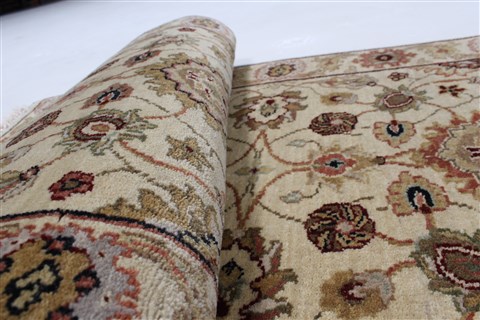 Kashmar Beige Runner Hand Knotted 21 X 62 Area Rug 250-25744 Image 10