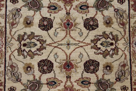 Kashmar Beige Runner Hand Knotted 21 X 62 Area Rug 250-25744 Image 3