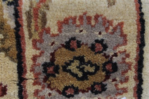 Kashmar Beige Runner Hand Knotted 21 X 62 Area Rug 250-25744 Image 9