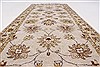Kashan Beige Runner Hand Knotted 27 X 60 Area Rug 250-25774 Thumb 1
