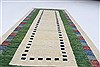 Gabbeh Beige Runner Hand Knotted 210 X 61 Area Rug 250-25775 Thumb 2