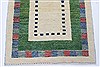 Gabbeh Beige Runner Hand Knotted 210 X 61 Area Rug 250-25775 Thumb 5