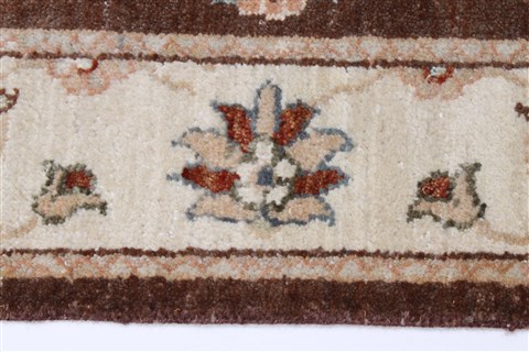 Ziegler Beige Runner Hand Knotted 26 X 60 Area Rug 250-25778 Image 2