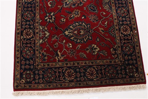 Tabriz Red Runner Hand Knotted 26 X 511 Area Rug 250-25781 Image 4
