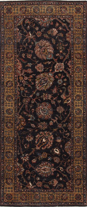 Tabriz Brown Runner Hand Knotted 26 X 511 Area Rug 250-25793 Image 0