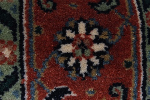 Herati Green Runner Hand Knotted 26 X 511 Area Rug 250-25797 Image 2