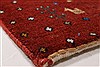 Gabbeh Beige Runner Hand Knotted 26 X 65 Area Rug 250-25800 Thumb 4