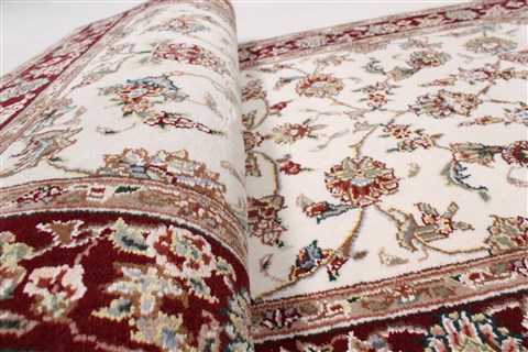 Kashmar Beige Runner Hand Knotted 26 X 60 Area Rug 250-25806 Image 10