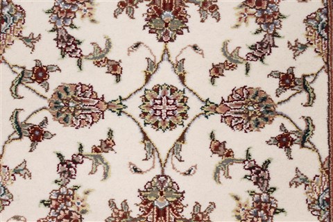 Kashmar Beige Runner Hand Knotted 26 X 60 Area Rug 250-25806 Image 3