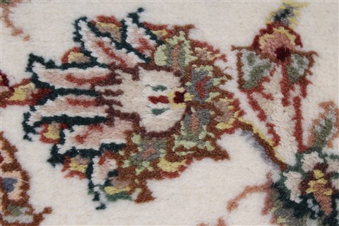 Kashmar Beige Runner Hand Knotted 26 X 60 Area Rug 250-25806 Image 8