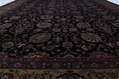 Tabriz Beige Hand Knotted 811 X 1111 Area Rug 250-25818 Image 1