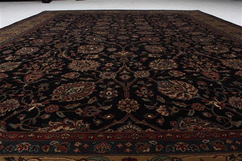 Tabriz Beige Hand Knotted 811 X 1111 Area Rug 250-25818 Image 2