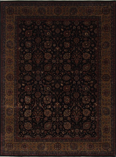 Tabriz Beige Hand Knotted 811 X 1111 Area Rug 250-25818 Image 0