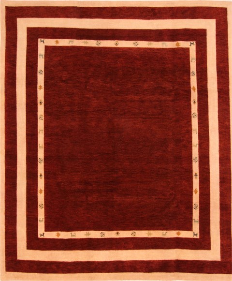 Gabbeh Brown Hand Knotted 84 X 910  Area Rug 100-25825 Image 0