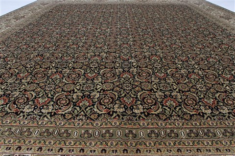 Herati Beige Hand Knotted 90 X 115 Area Rug 250-25827 Image 11