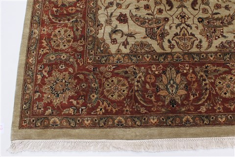 Kashmar Beige Hand Knotted 90 X 120 Area Rug 250-25829 Image 4