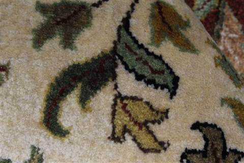 Kashan Beige Hand Knotted 810 X 118  Area Rug 250-25836 Image 10