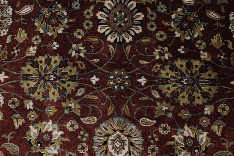 Kashan Beige Hand Knotted 810 X 118  Area Rug 250-25836 Image 4