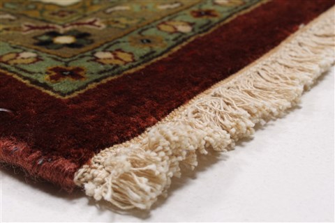 Kashan Beige Hand Knotted 810 X 118  Area Rug 250-25836 Image 6