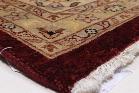 Kashan Beige Hand Knotted 90 X 120  Area Rug 250-25839 Image 6