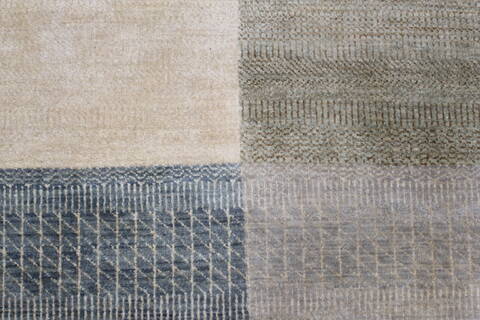 Modern Multicolor Runner Hand Knotted 27 X 67  Area Rug 250-25855 Image 3