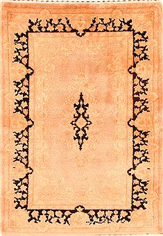 Romania Tabriz Beige Rectangle 2x3 ft Wool Carpet 25859