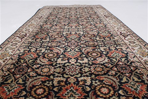 Herati Beige Hand Knotted 27 X 56 Area Rug 250-25861 Image 1