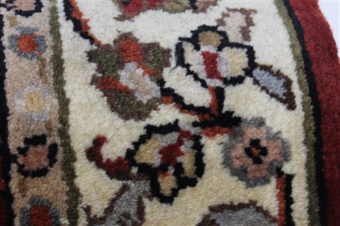 Kashmar Beige Runner Hand Knotted 26 X 61 Area Rug 250-25862 Image 10